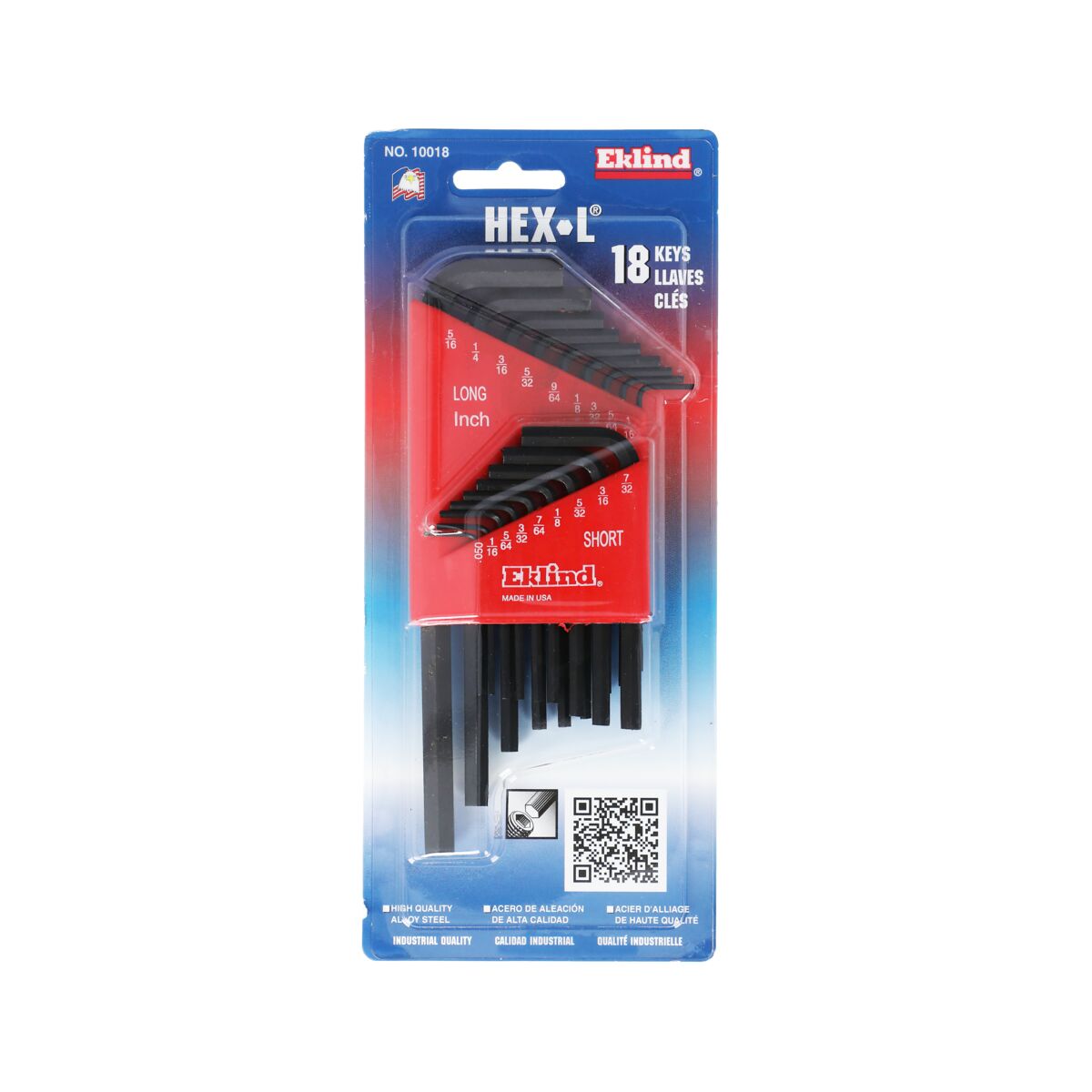 Eklind 18-Piece Hex Key Set